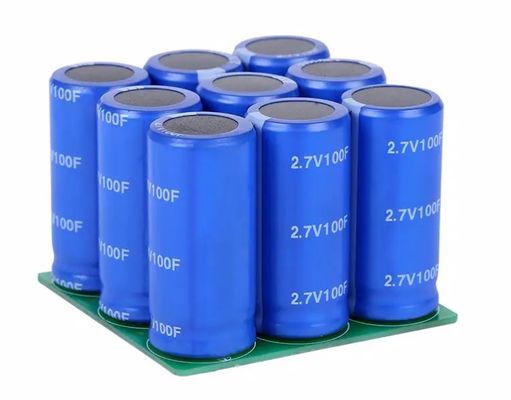 Hızlı Şarj Süper Kapasitör 2,7 V 100 F Uzun Ömürlü Yüksek Verimlilik
