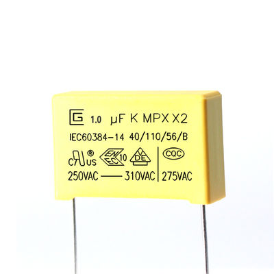 Radial X2 Güvenlik Kondensatörü 250VAC Kapasite aralığı 0.001uF - 4.7uF - 40.C - 85.C