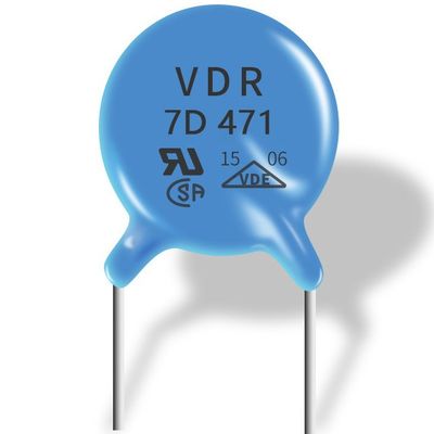 Hızlı Tepki 07D471k P5MM Metal Oksit Varistör DC Güç Kablosu İçin Polarite Yok