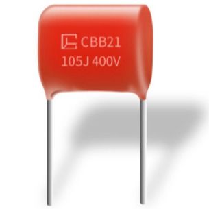İyi Nem Direnci Metalize Polipropilen Kapasitörler CBB21 105J 400V P15MM