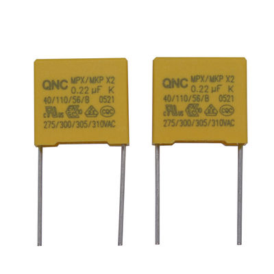 Radial X2 Güvenlik Kondensatörü 10.1UF 0.47UF1.0UF 2.5 Kat Aşırı Voltaj -40.C'den 85.C'ye kadar çalışma sıcaklık aralığı