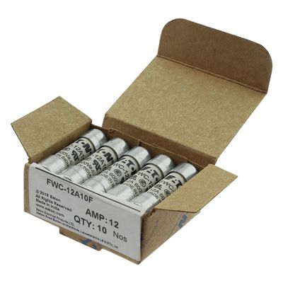 Mükemmel Bisiklet Gücü ve Performansı Cramic Sigorta Eaton Bussmann 10 X 38 mm Ferrule Sigorta FWC-12A10F