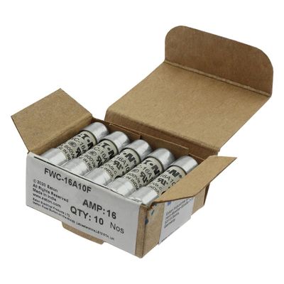 Mükemmel Bisiklet Yürütme Yeteneği ve Performansı Cramic Sigorta Eaton Bussmann 10 X 38 mm Ferrule Sigorta FWC-16A10F