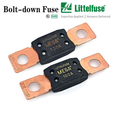 MEGA littleelfuse 0298150.ZXEH Ağır Güçlü Uygulamalar için Elektrikli Araç Sigortaları Bolt-Down Sigortalar      32V