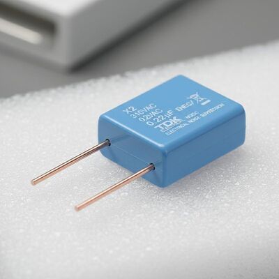 Delikten Geçen X2 Güvenlik Kapasitörü 310VAC Anma Gerilimi Kurşun Tel Malzemesi Kalaylı Bakır Elektriksel Gürültü Bastırma İçin Tasarlanmıştır