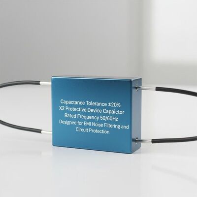 Kapasitans Toleransı ±20 Yüzde X2 Koruyucu Cihaz Kapasitör Değerlendirilmiş Frekans 50 60Hz EMI Gürültüsü Filtrasyonu ve Devre Koruması için Tasarlanmıştır